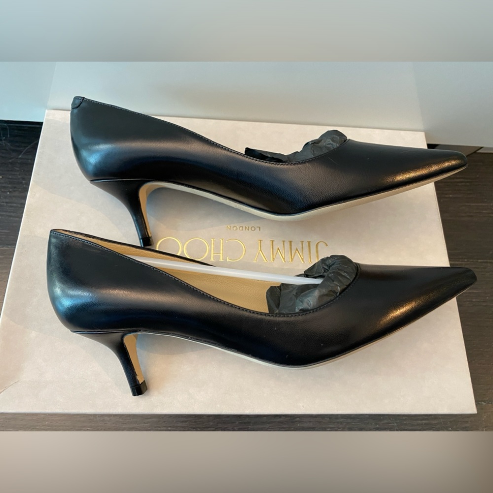 Jimmy Choo Aza Pointy Toe Pumps Black ✨Host pick ✨ - Picture 5 of 8